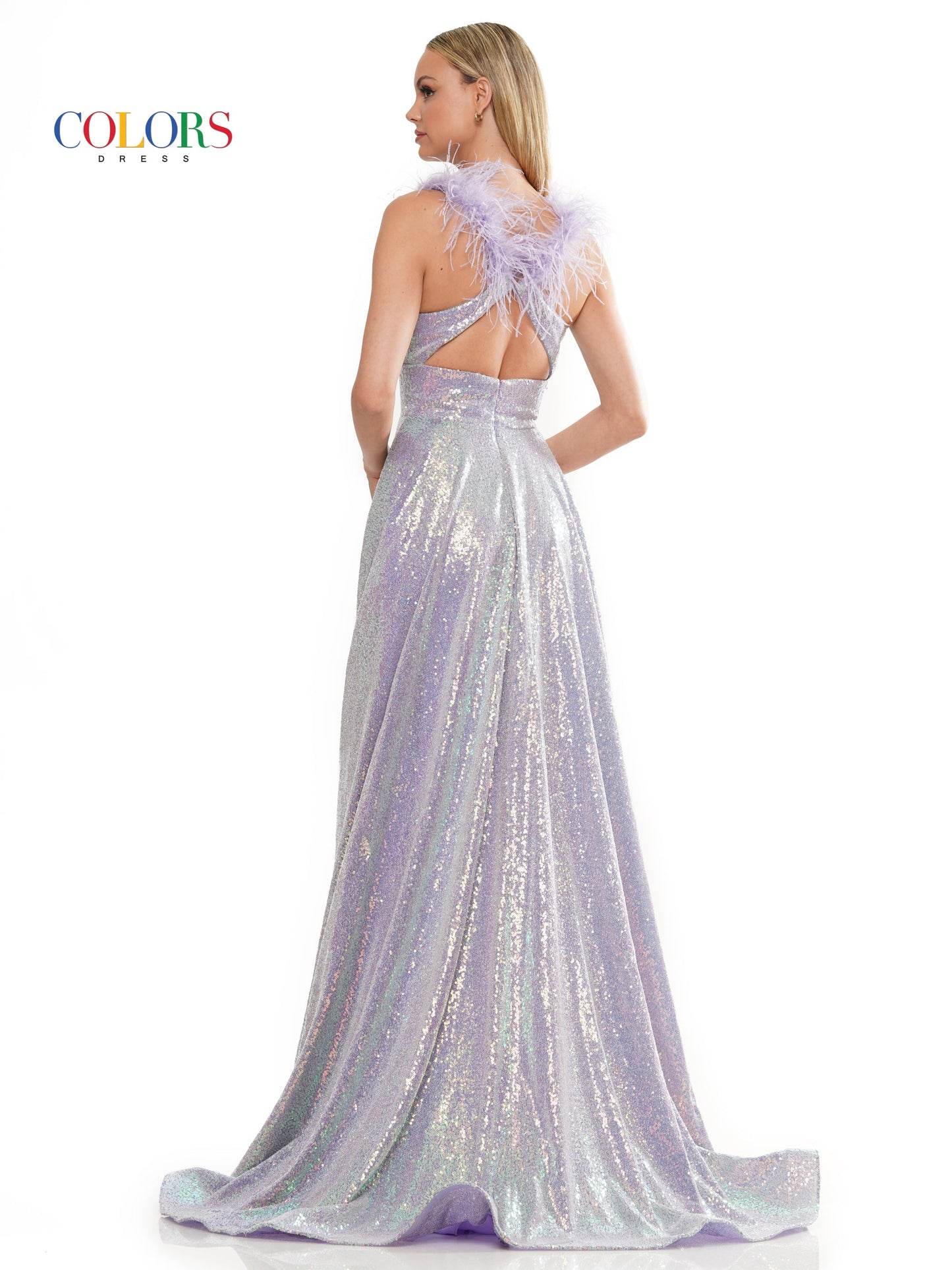 Colors 3221 Long Formal A Line Prom Dress
