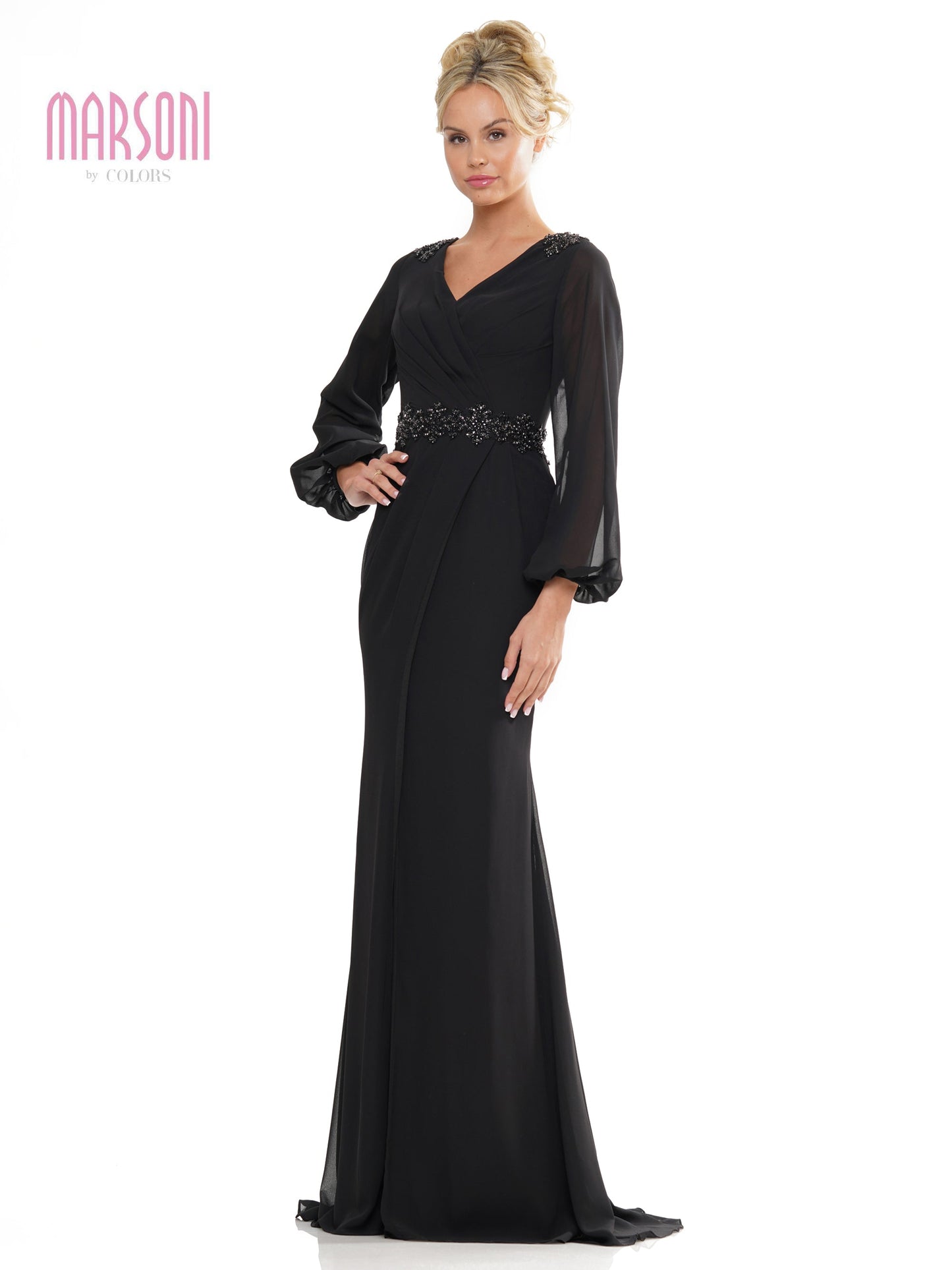 Marsoni MV1273 Mother of the Bride Long Sleeve Formal Dress