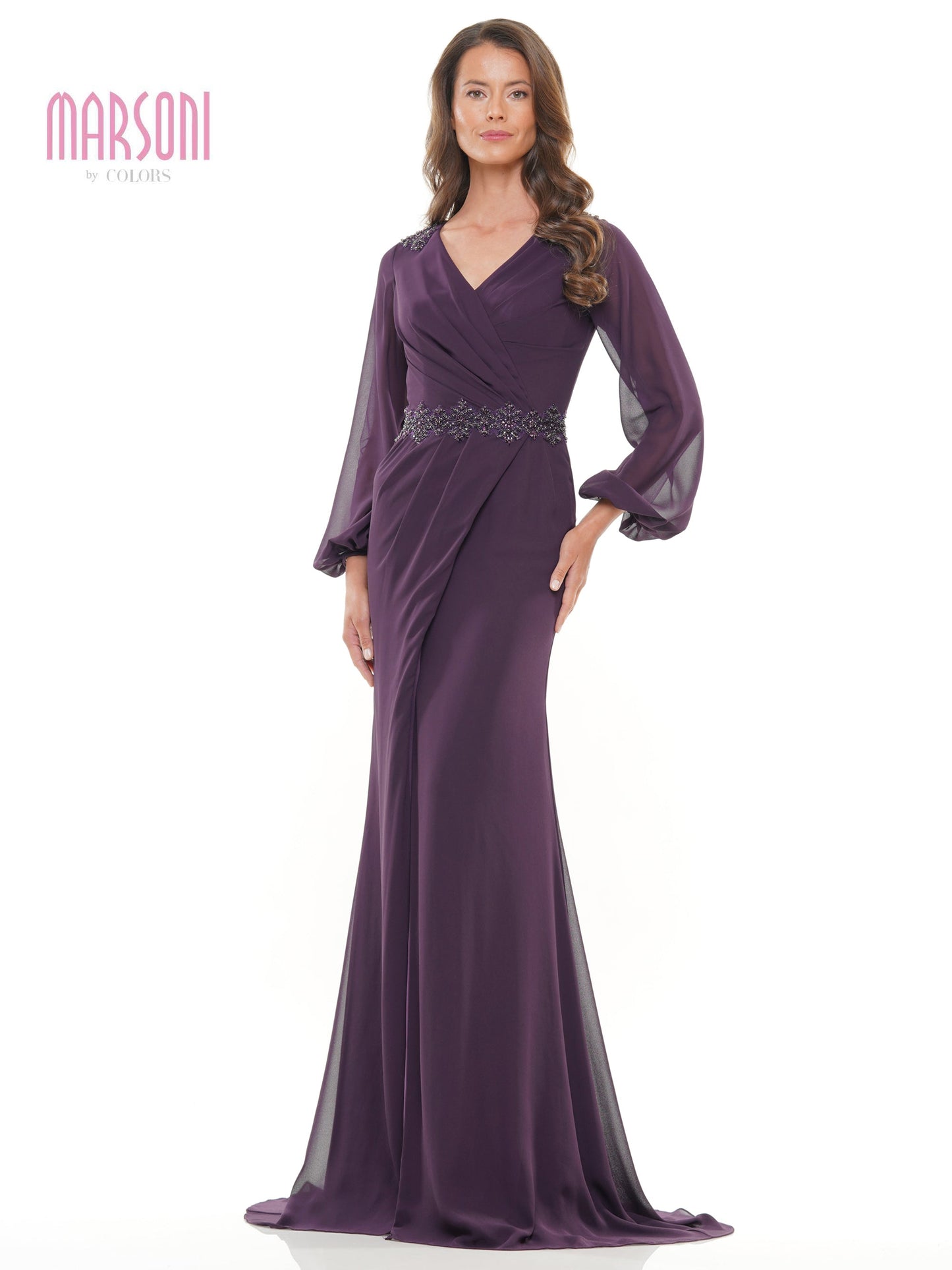 Marsoni MV1273 Mother of the Bride Long Sleeve Formal Dress