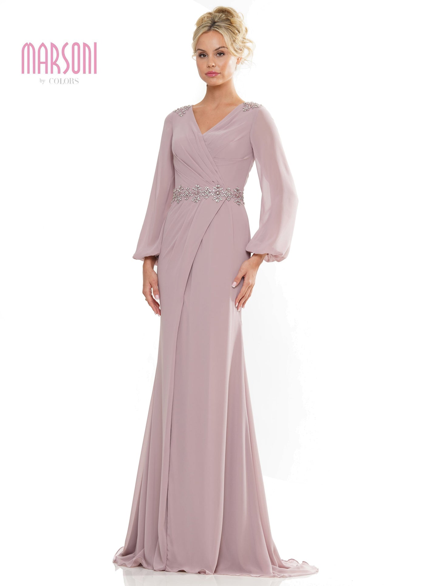 Marsoni MV1273 Mother of the Bride Long Sleeve Formal Dress